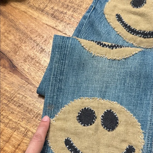 Kapital embroidered denim smiley patchwork jeans - Picture 14 of 14